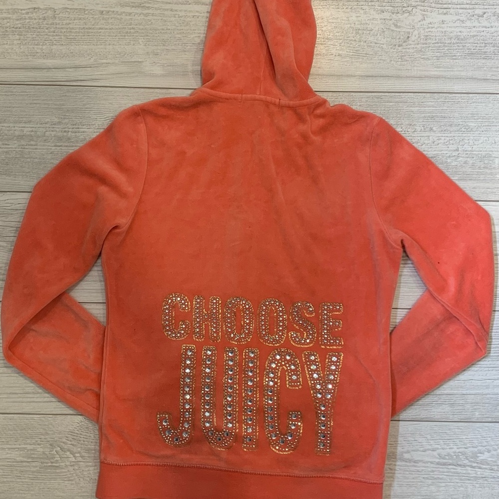 Juicy Couture Orange Rhinestone Jacket